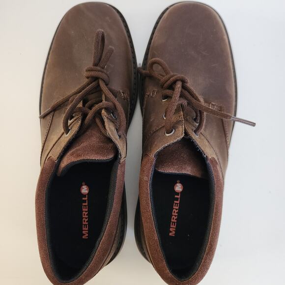 Merrell World Vue Oxfords Shoes Mens Size 12 Brown Leather Casual Lace Up main image 6